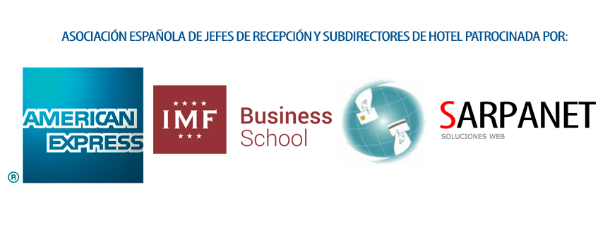 Patrocinadores de la Asociación Española de Jefes de Recepción y Subdirectores de Hotel